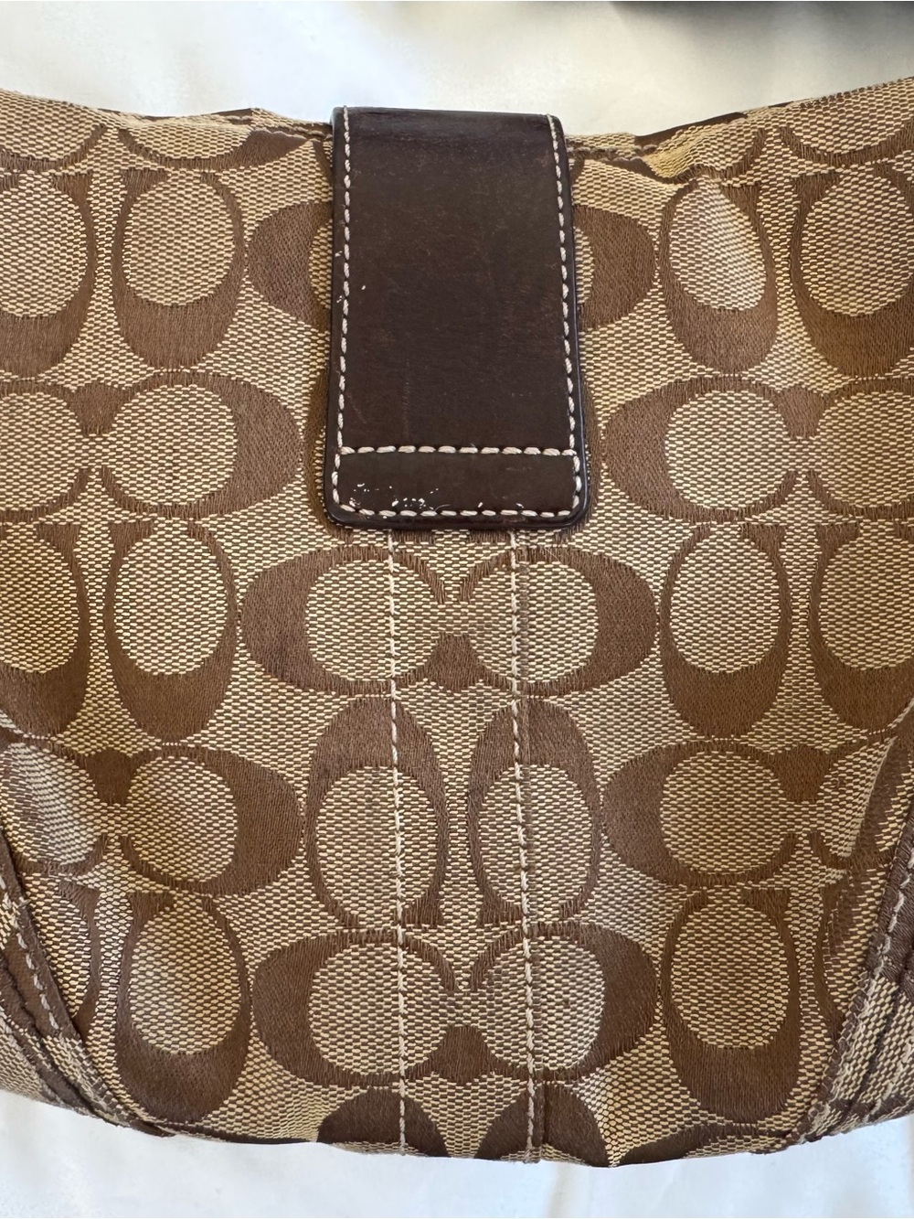 Y2K vintage Coach soho signature jacquard shoulder bag - Picture 3 of 15